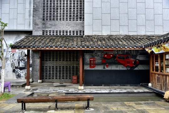 青瓦木結構房