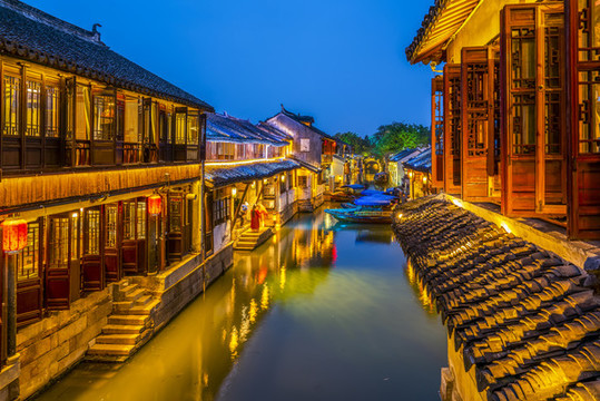 周莊夜景