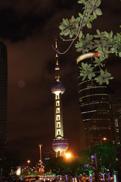 上海東方明珠夜景
