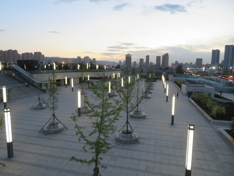 蘭州西站夜景