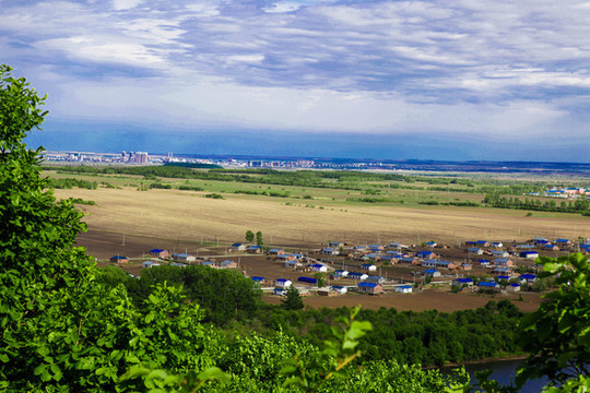 風(fēng)景秀麗藍(lán)天白云壯麗河山