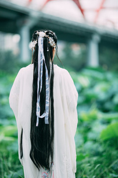 漢服背影
