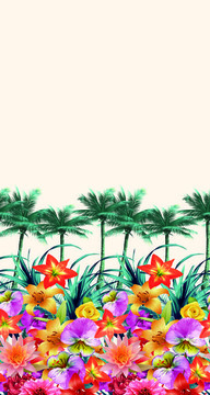 椰子樹花卉