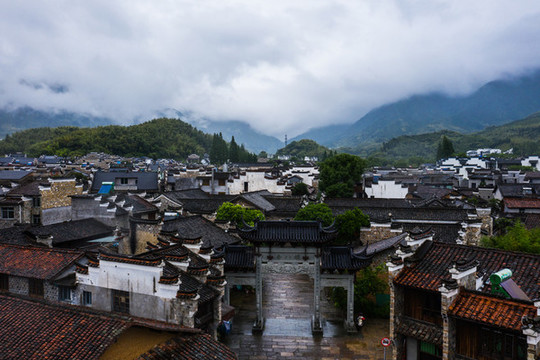 航拍浙江廿八都古鎮(zhèn)5