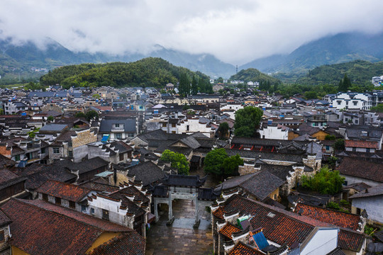航拍浙江廿八都古鎮(zhèn)8