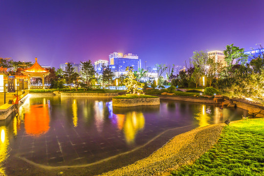 西安城市風光夜景