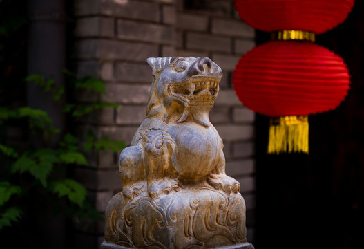 獅獸拴馬樁