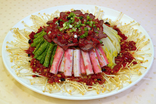 什錦蒸臘肉