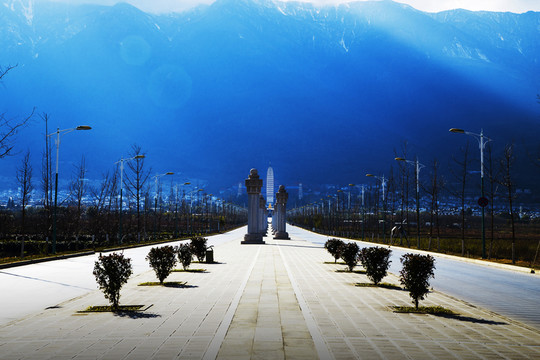 大理蒼山山腳