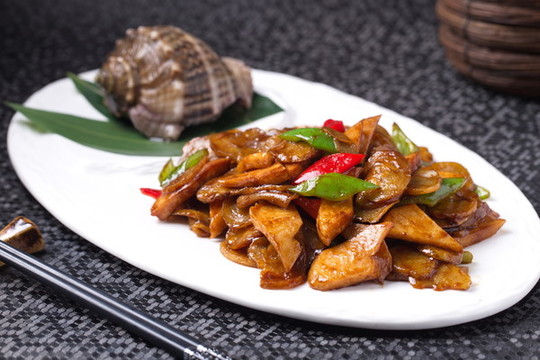 土豆干炒響螺片