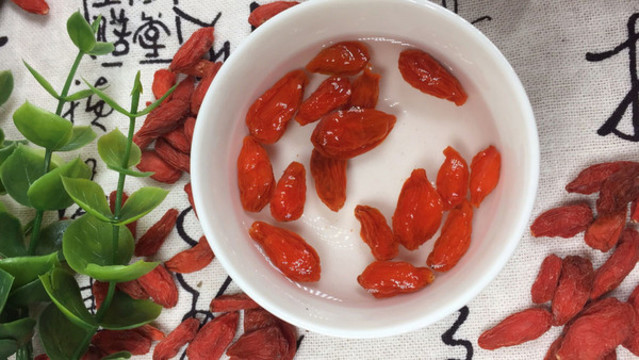 寧夏紅枸杞泡水特寫
