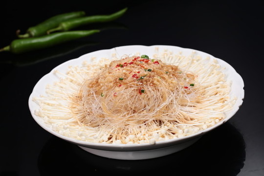 金針菇蒸粉絲