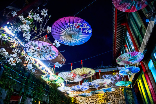 麗江古城夜景
