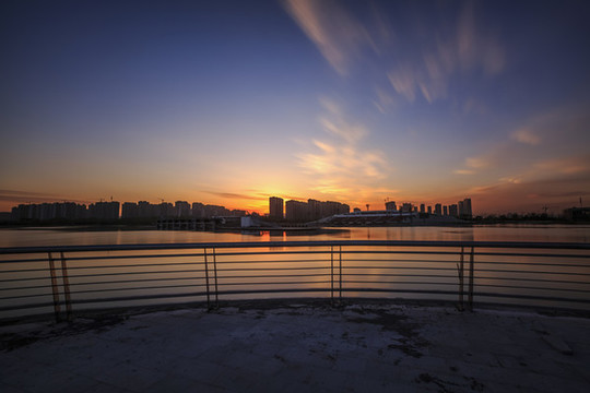 中國山西太原晉陽湖公園風(fēng)光