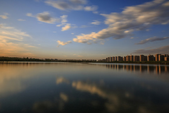 中國(guó)山西太原晉陽(yáng)湖風(fēng)光