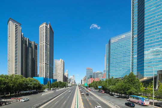 北京街景北京建國路佳兆業(yè)廣場