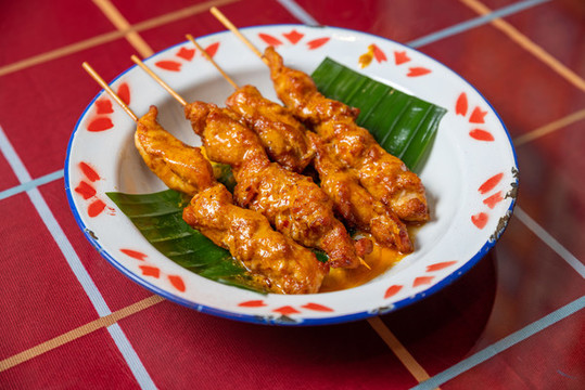 沙嗲雞肉串