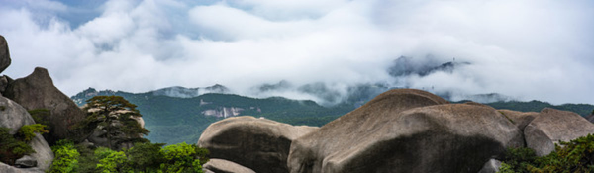 天柱山云海奇觀全景大圖