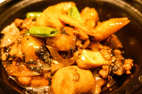 豆腐雪菜魚柳煲