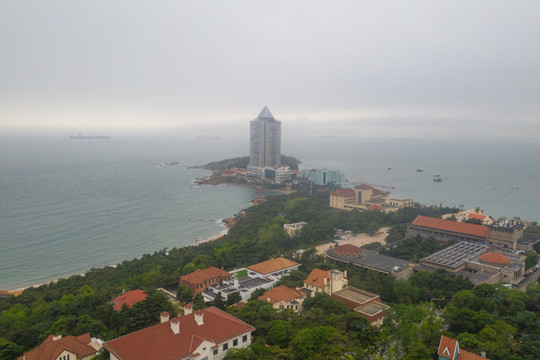航拍青島八大關(guān)