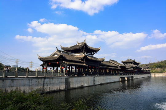 園林景觀廊橋