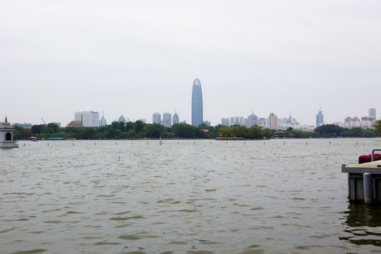 濟南大明湖風光