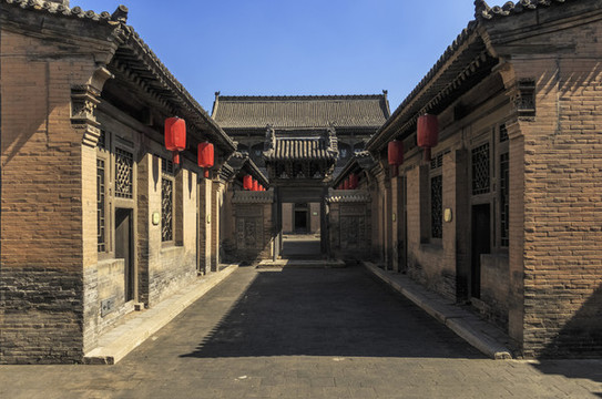 中國山西榆次常家莊園風光