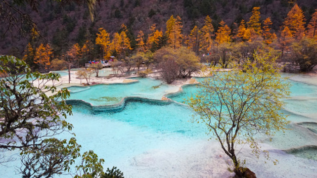 四川黃龍風(fēng)景之秋景