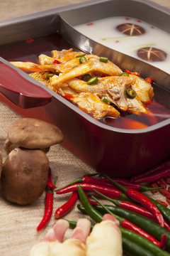 鮮椒羅非魚(yú)翅鍋