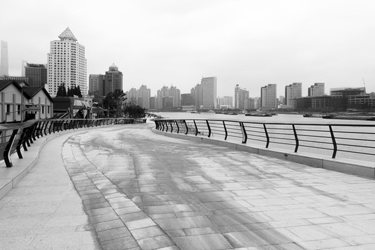 上海黃浦濱江風光