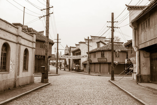 老上海街景