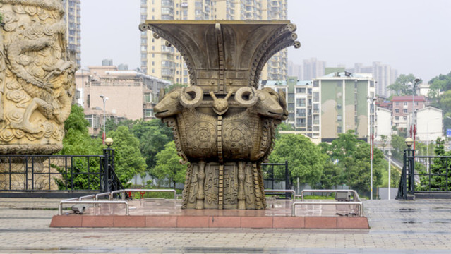 長(zhǎng)沙四羊方尊雕塑