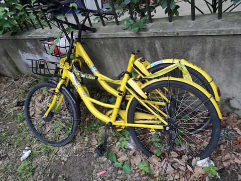 被破壞的共享單車