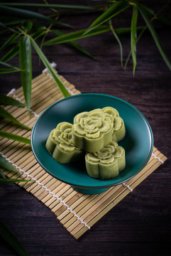 抹茶綠豆糕
