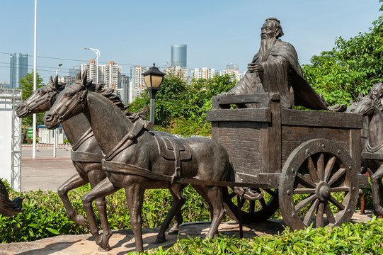 孔子坐馬車