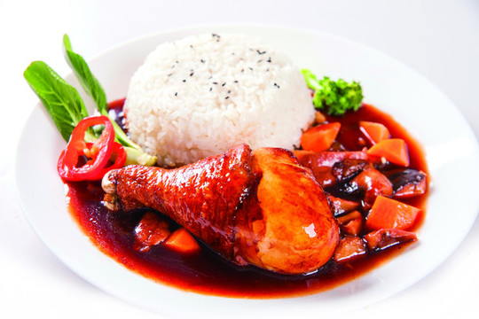 雞腿鹵肉雙拼