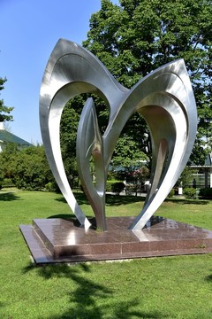 公園不銹鋼雕塑