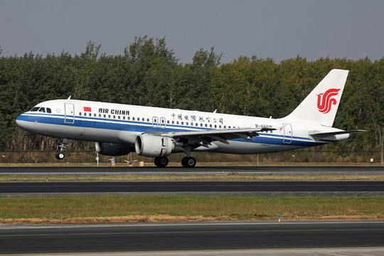 中國國際航空飛機降落