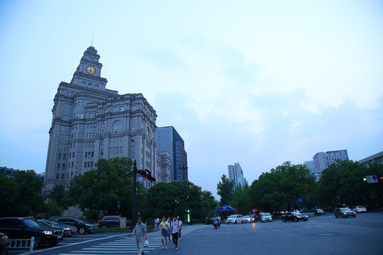 歐式建筑酒店外景