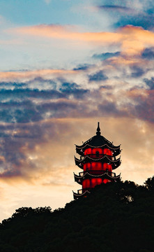 無錫惠山古鎮(zhèn)錫惠公園龍光塔