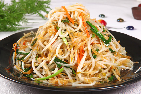 薄餅炒豆芽