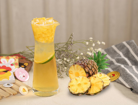 水果茶鳳梨菠蘿