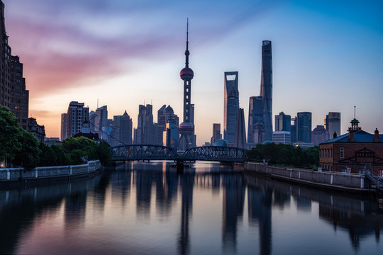 上海外灘日出