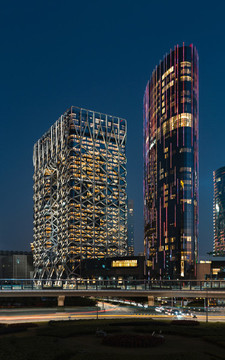 澳門(mén)城市建筑夜景