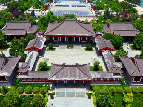 西安大雁塔全景圖