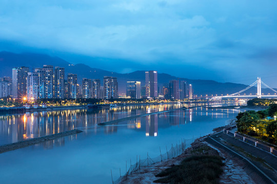 福州江濱夜景