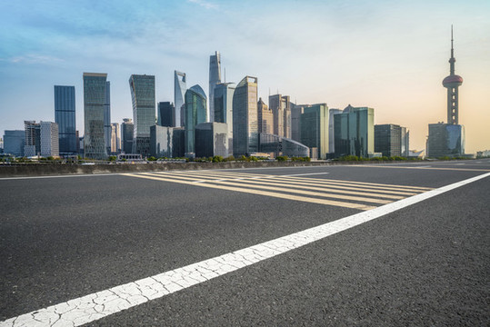 道路交通和建筑景觀