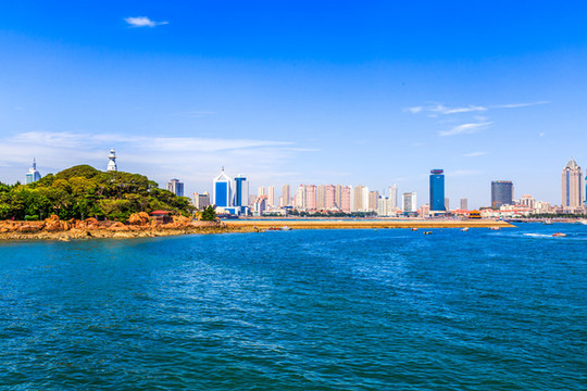 青島灣城市風光