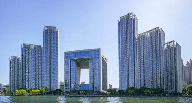 天津金融中心全景大畫(huà)幅