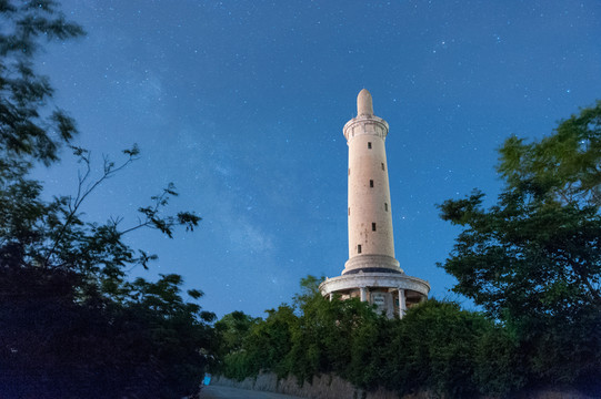 旅順白玉山夜晚風光